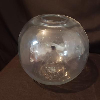 F.B. Roger's Silver Co Centerpiece Bowl & More Clear Glass Vases (DR-KD)