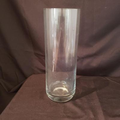 F.B. Roger's Silver Co Centerpiece Bowl & More Clear Glass Vases (DR-KD)