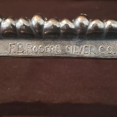 F.B. Roger's Silver Co Centerpiece Bowl & More Clear Glass Vases (DR-KD)