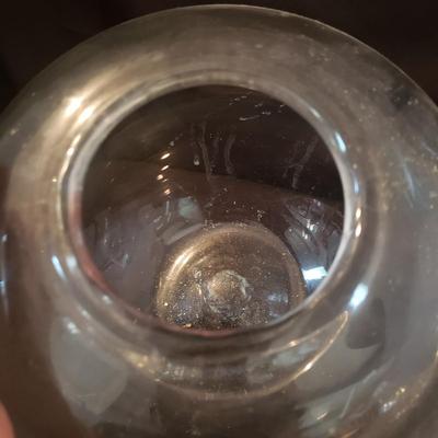 F.B. Roger's Silver Co Centerpiece Bowl & More Clear Glass Vases (DR-KD)