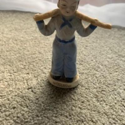 2 Dutch Water Bearer Figurines