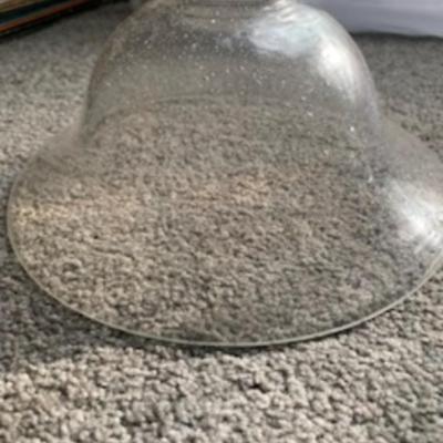 3 Vintage Handblown Glass Lamp Shades