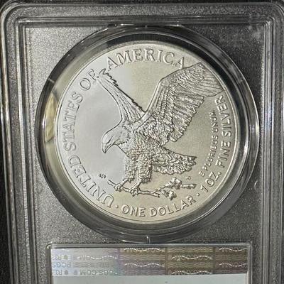 GRADED MS70 2023 AMERICAN EAGLE SILVER DOLLAR