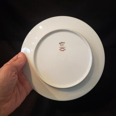 Gold Rimmed Limoges Platters and Plates (LR-KD)