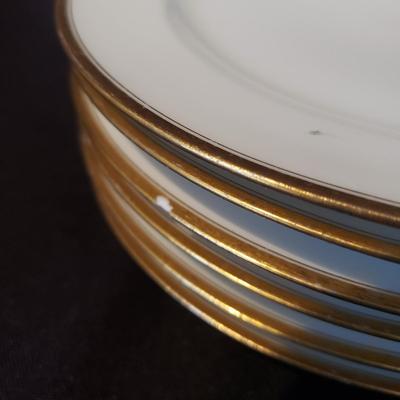 Gold Rimmed Limoges Platters and Plates (LR-KD)