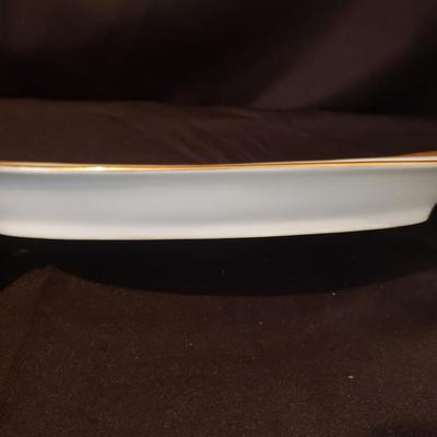 Gold Rimmed Limoges Platters and Plates (LR-KD)