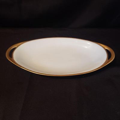 Gold Rimmed Limoges Platters and Plates (LR-KD)