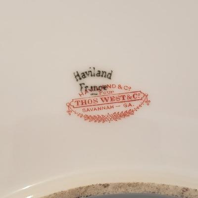 Gold Rimmed Limoges Platters and Plates (LR-KD)