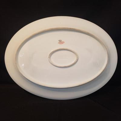 Gold Rimmed Limoges Platters and Plates (LR-KD)