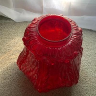 Vintage Ruby Red Lampshade