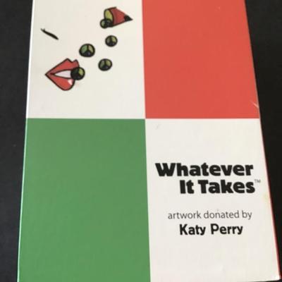 Artwork donated by Katy Perry, whatever it takes necklace