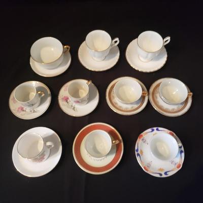 Limoges, Royal Tuscan, Staffordshire & Japanese Tea/Espresso Sets (LR-KD)