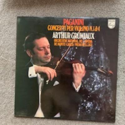 “Paganini Violin Concertos No. 1 & 4 – Arthur Grumiaux (Vintage LP)”