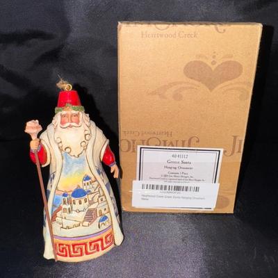 Jim Shore Greece Santa Hanging Ornament