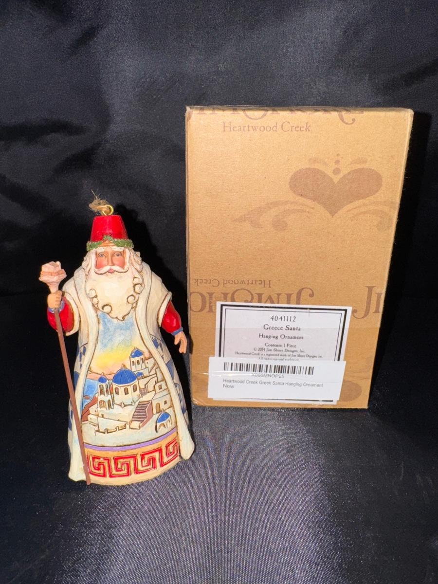 Jim Shore Greece Santa Hanging Ornament