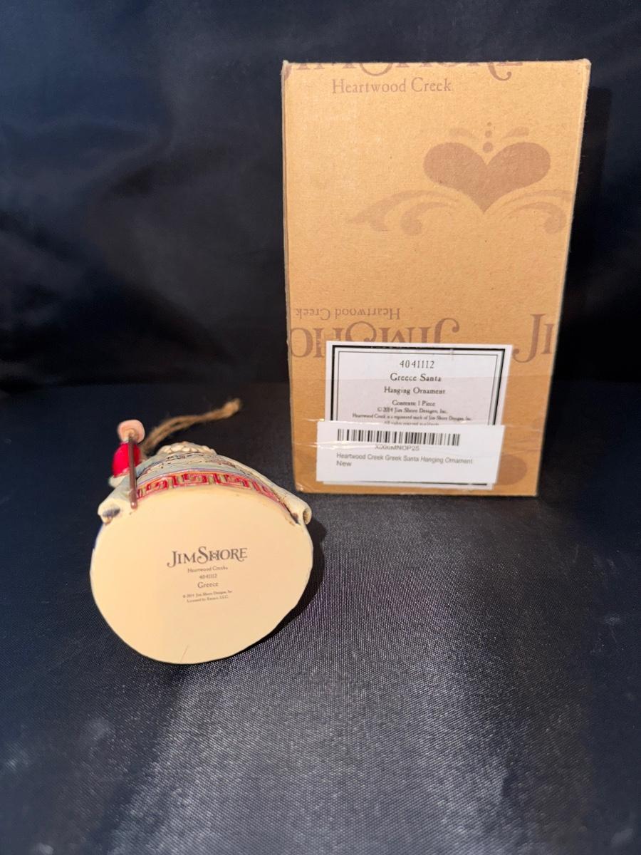 Jim Shore Greece Santa Hanging Ornament