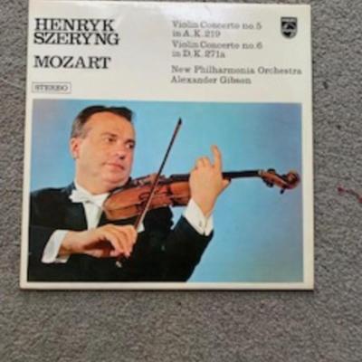 “Mozart Violin Concertos No. 5 & 6 – Szeryng & Gibson (Stereo LP)”
