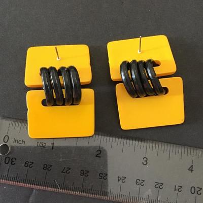 Vintage statement, earrings, Lucite type