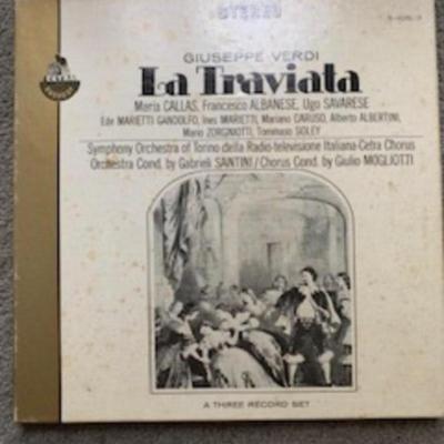 “Verdi’s La Traviata – Three Record Set with Maria Callas (Torino RAI LP)”