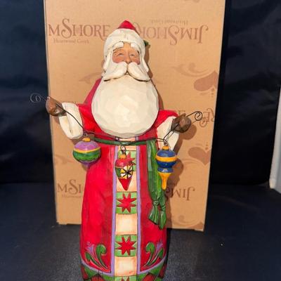 Jim Shore Classic Santa with Ornaments