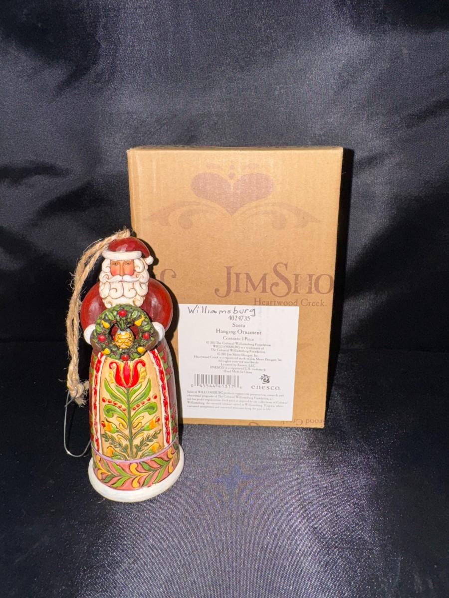Jim Shore Santa Williamsburg Hanging Ornament