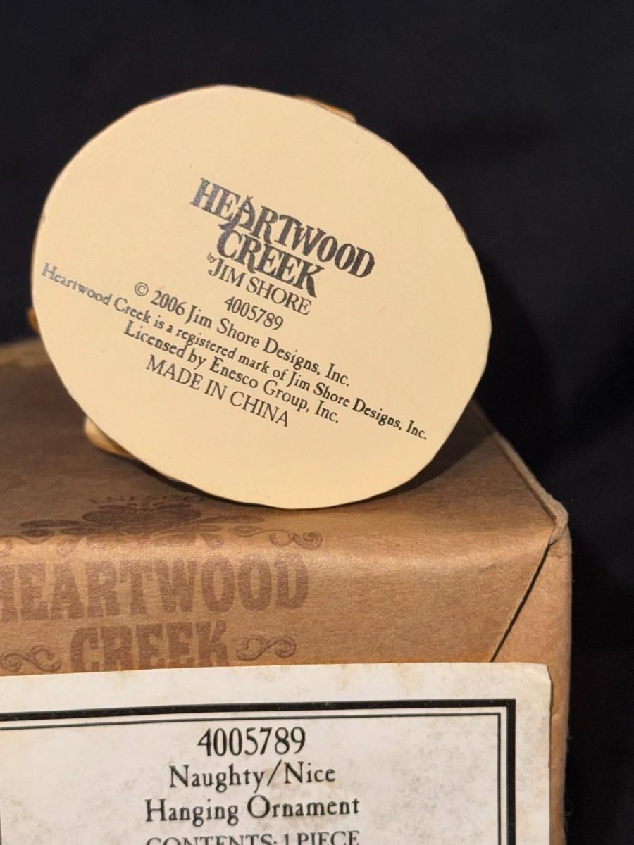 Jim Shore Santa Naughty Nice Two Sided Hanging Ornament