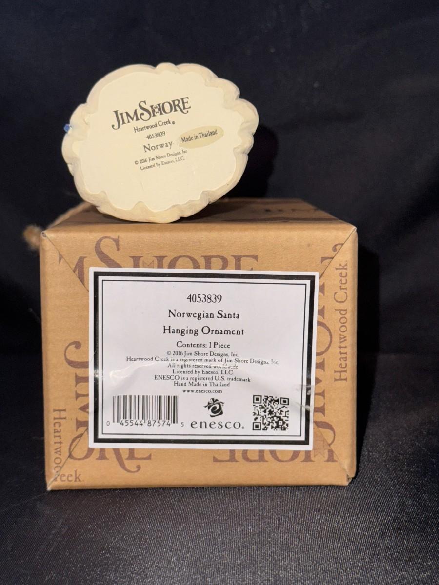 Jim Shore Santa Norwegian Hanging Ornament