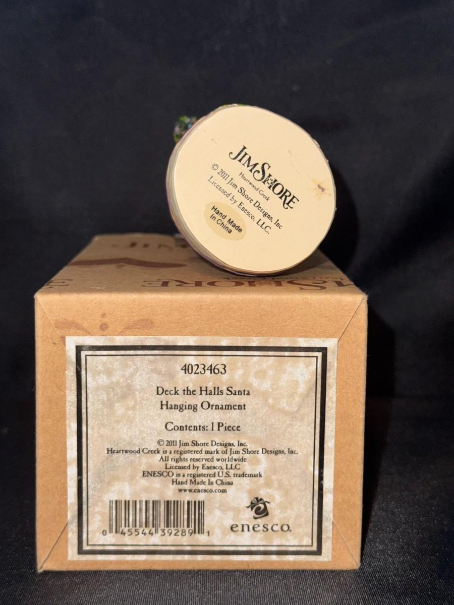 Jim Shore Santa Deck The Halls Hanging Ornament