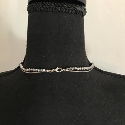 Beautiful crystal flower statement necklace