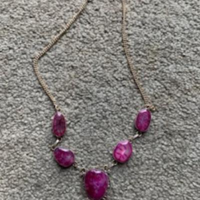 crystal 925 silver neckless