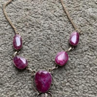 crystal 925 silver neckless