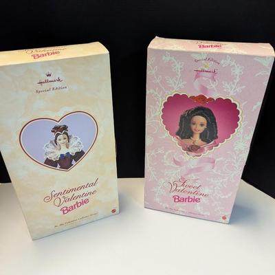 Hallmark Sentimental Valentine & Sweet Valentine Barbies