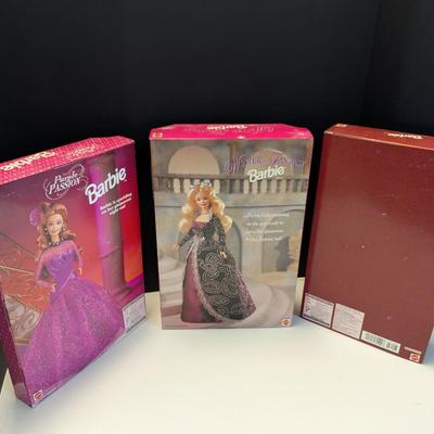 Purple Passion Winter Fantasy & Holiday Memories Barbies