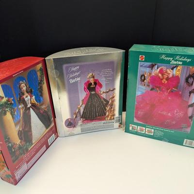 Disney's Beauty And The Beast & Happy Holiday Barbies