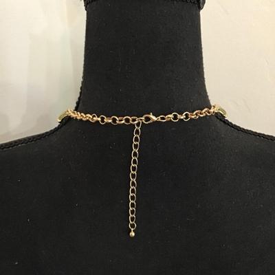 Beautiful, gold tone, statement, necklace