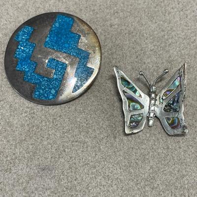 Vintage Mexico silver pins