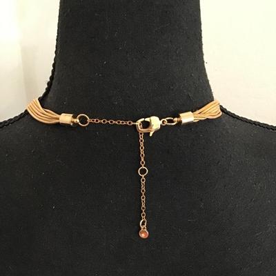 Beautiful Sonoma, gold tone, multi strand chain necklaces