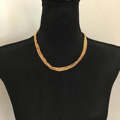 Beautiful Sonoma, gold tone, multi strand chain necklaces