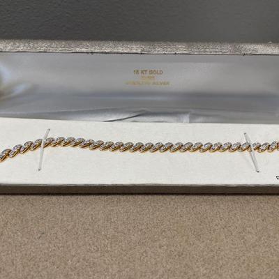 18k over Sterling bracelet
