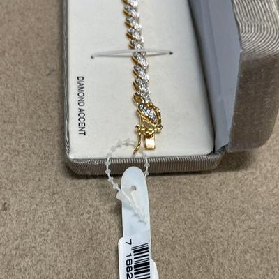 18k over Sterling bracelet
