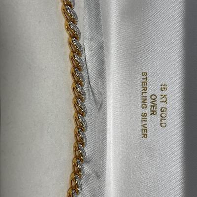 18k over Sterling bracelet