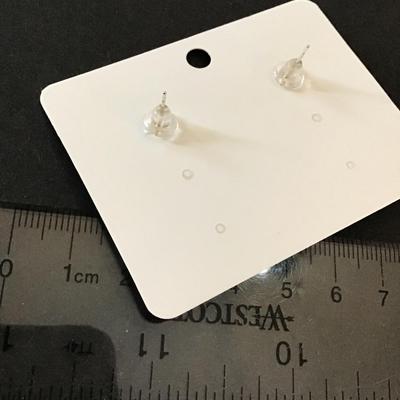 Cute, Gold tone, black, and white checkered earrings