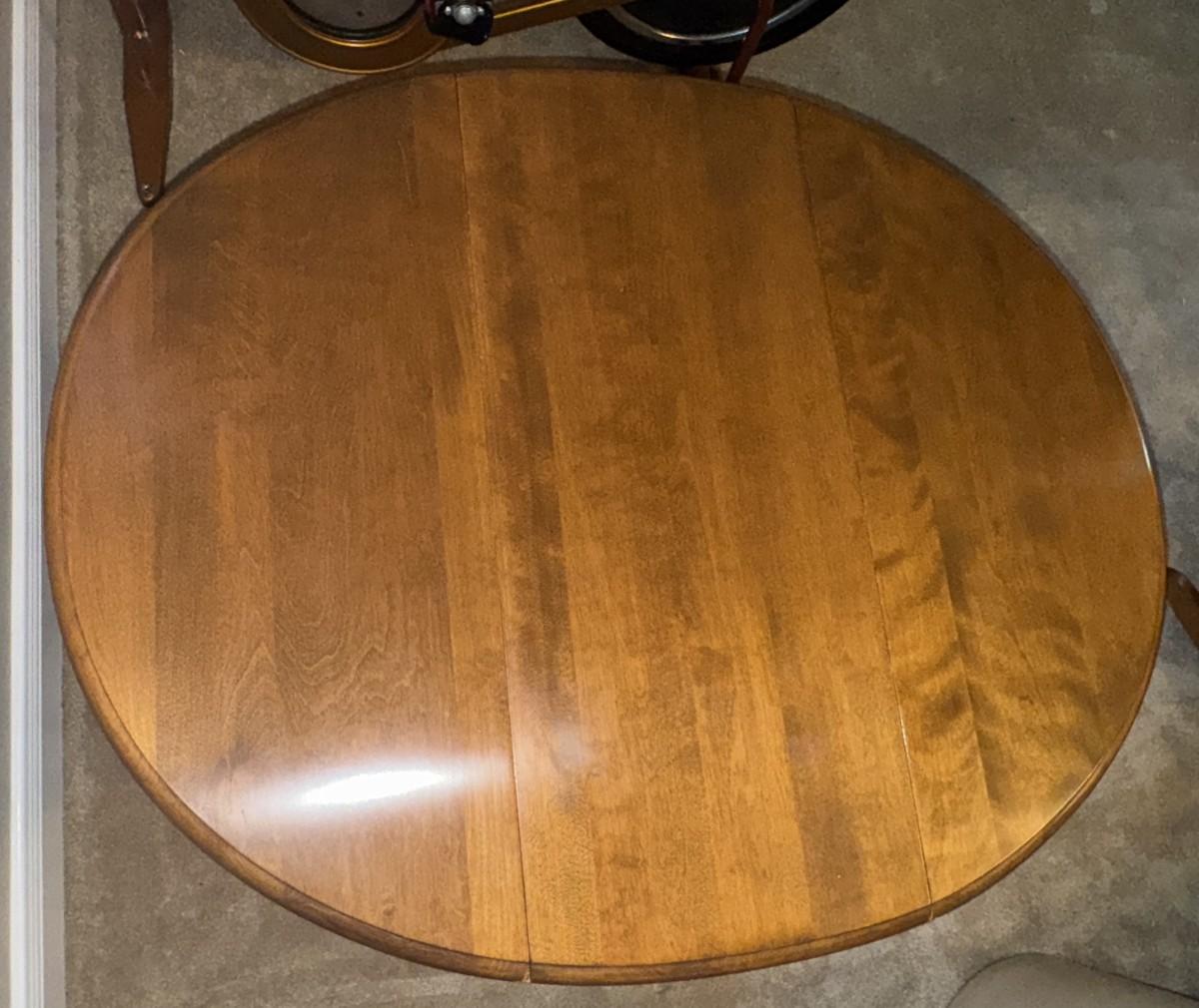 Child Size Chair and Drop Leaf Table With Swing Arms