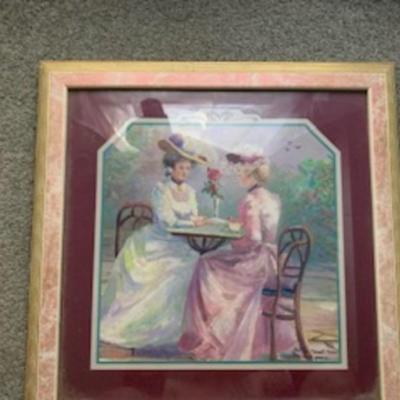 Vintage Framed Art – ‘Beyond the Fence’ by Betty Herbert-Folie