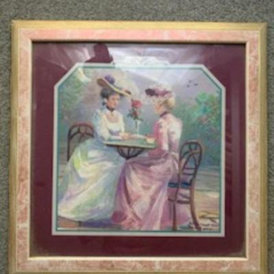 Vintage Framed Art – ‘Beyond the Fence’ by Betty Herbert-Folie