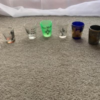 Colorful Shot Glass Lot – Travel, Logo & Novelty Styles