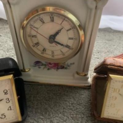 “Vintage Clock Collection Ornate, Minimalist & Travel Styles (6-Piece)