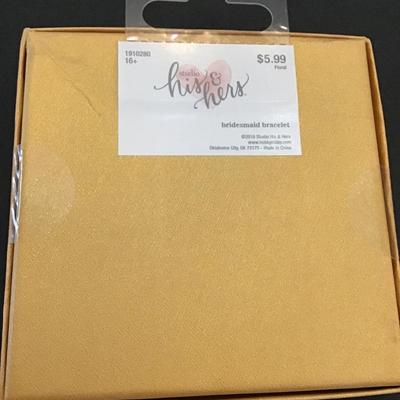 Bridesmaid bracelet, can’t tie the knot without you gold toned