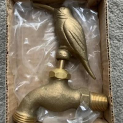 Decorative Brass Garden Faucet Hummingbird Handle Design