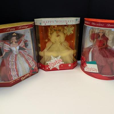 3 - Happy Holidays Barbies